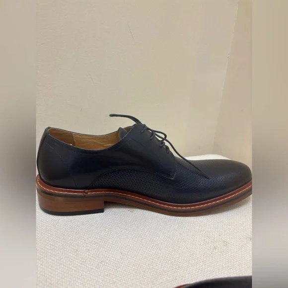 Ritizen Shoes Mens Size 8.5 Blue Leather Lace Up Oxford *NWOT* never worn! - Picture 14 of 16